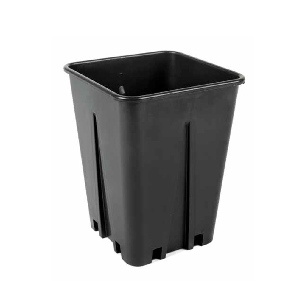 VASO QUADRO CM 15X15X20 - LT 3,40 - FORI LATERALI - FORESTALE